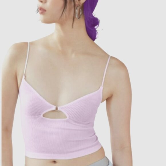 Urban Outfitters Out From Under After Midnight Keyhole Cut Out Cami, Pink XS/S - Picture 1 of 5